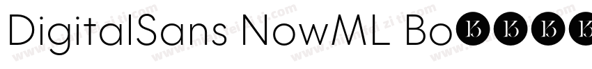 DigitalSans NowML Bo字体转换